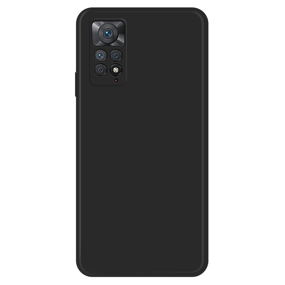 Mobile Phone Case for Xiaomi Redmi Note 11 Pro 4G (MediaTek) / Note 11 Pro 5G (Qualcomm), Microfiber Lining Soft TPU Rubberized Straight Edge Phone Back Cover