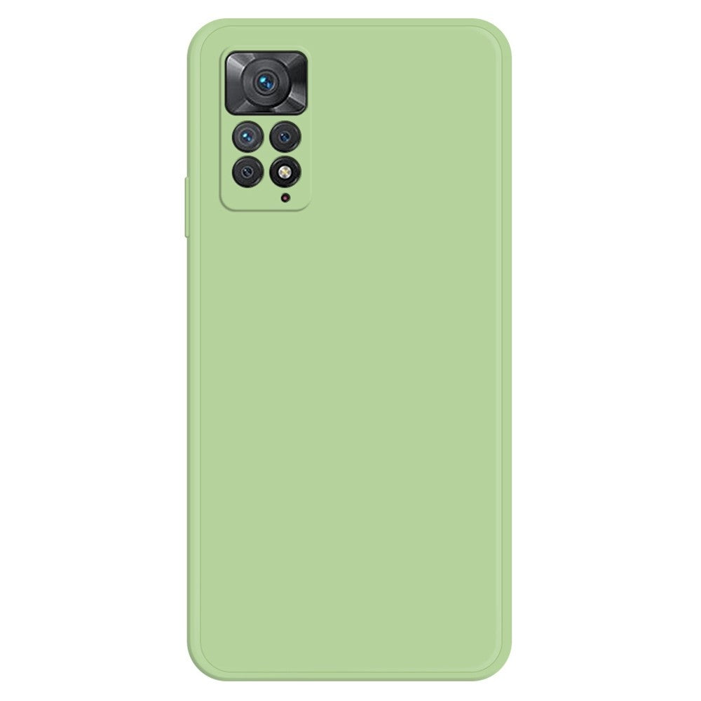 Mobilmobilskal för Xiaomi Redmi Note 11 Pro 4G (MediaTek) / Note 11 Pro 5G (Qualcomm), mikrofiberfoder mjukt TPU gummerat bakstycke med rak kant
