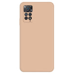Mobilmobilskal för Xiaomi Redmi Note 11 Pro 4G (MediaTek) / Note 11 Pro 5G (Qualcomm), mikrofiberfoder mjukt TPU gummerat bakstycke med rak kant