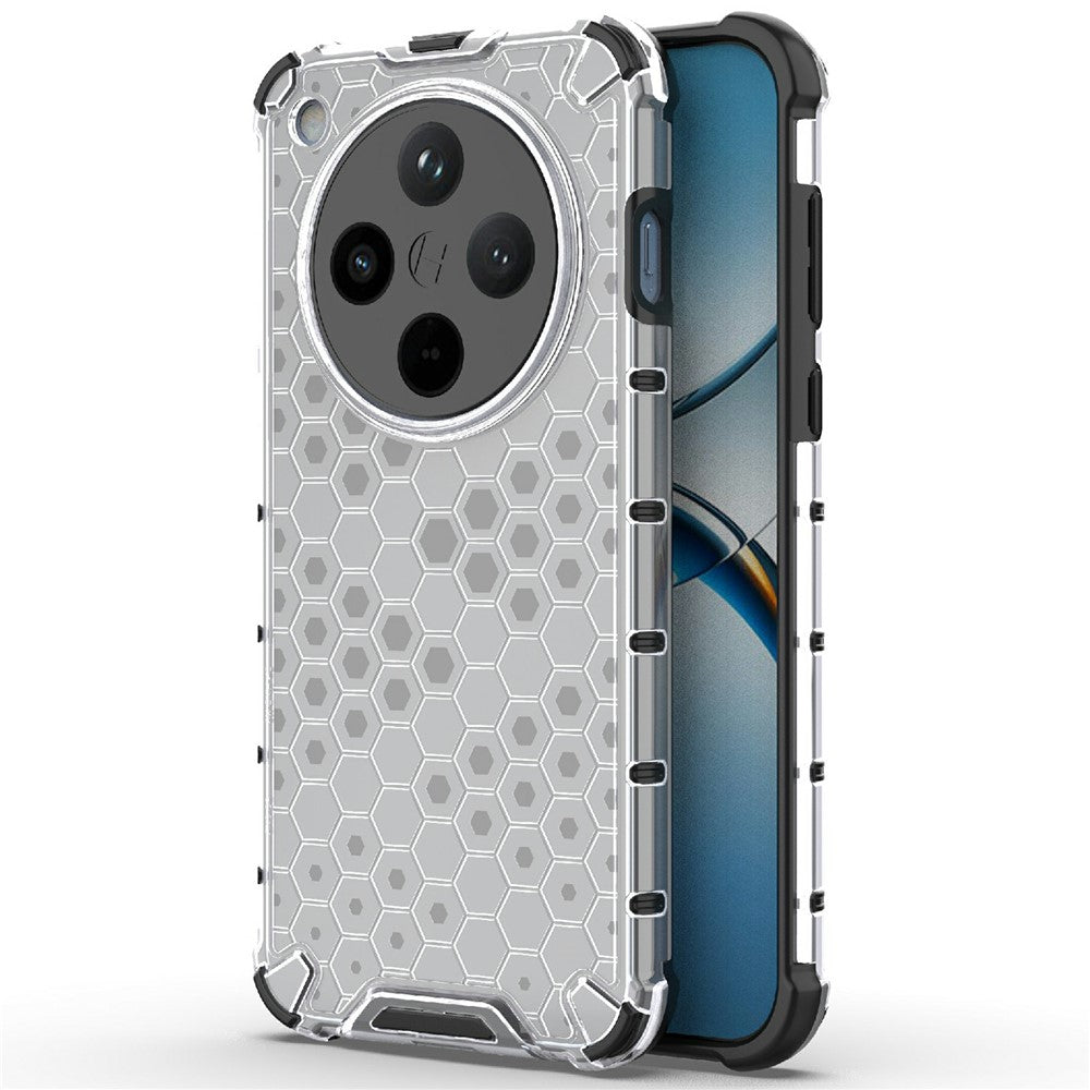 For Oppo Find X8 5G Case PC+TPU Phone Cover Honeycomb Shape