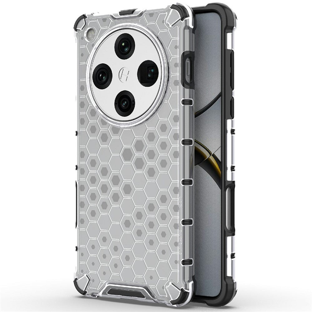 For Oppo Find X8 Pro 5G Case PC+TPU Phone Cover Honeycomb Shape