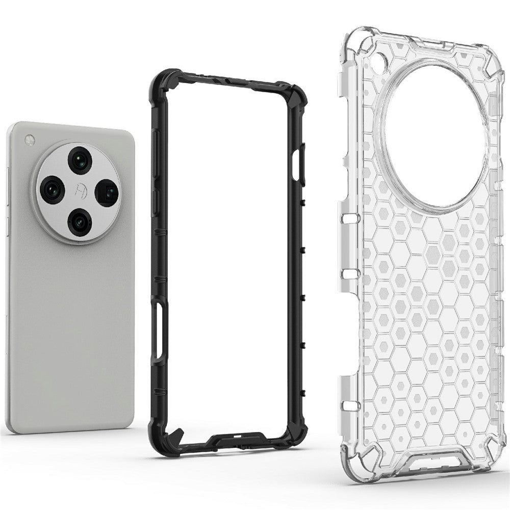 For Oppo Find X8 Pro 5G Case PC+TPU Phone Cover Honeycomb Shape