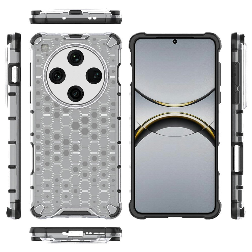 For Oppo Find X8 Pro 5G Case PC+TPU Phone Cover Honeycomb Shape