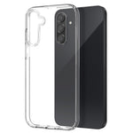 NORTHJO For Samsung Galaxy A26 5G Clear Case Soft TPU Phone Cover with Tempered Glass Screen Protector