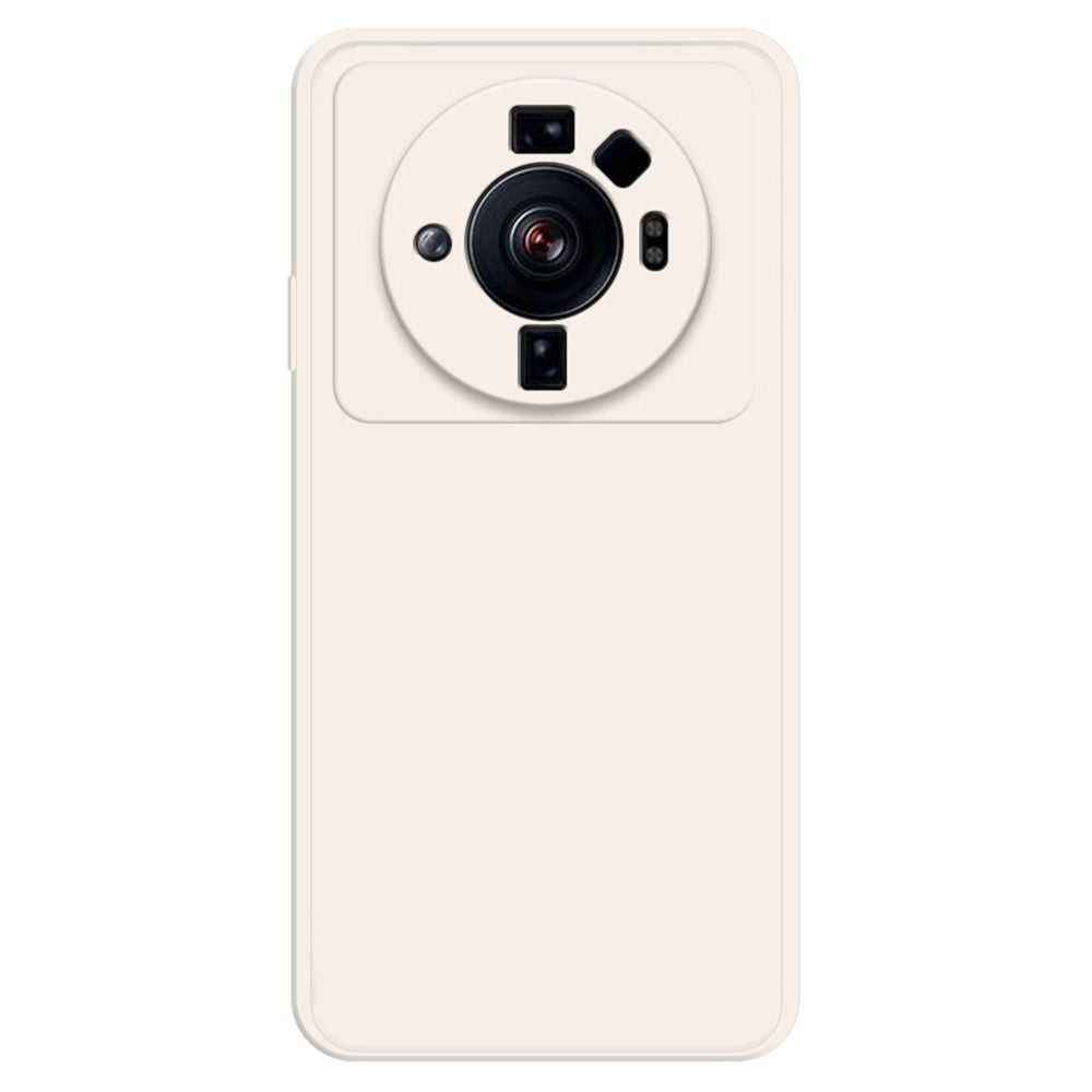 TPU-skal till Xiaomi 12S Ultra 5G, stötdämpande mikrofiberfoder, gummerat bakstycke med rak kant
