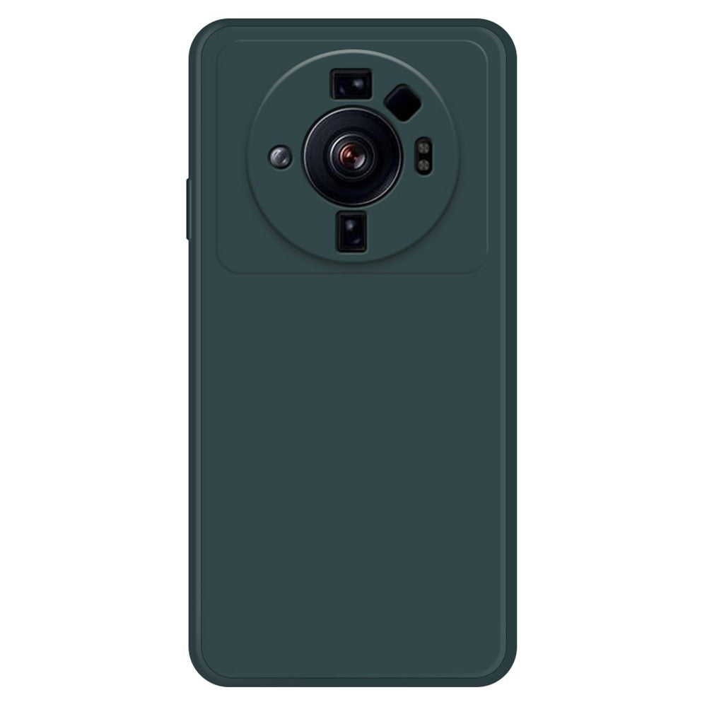 TPU-skal till Xiaomi 12S Ultra 5G, stötdämpande mikrofiberfoder, gummerat bakstycke med rak kant