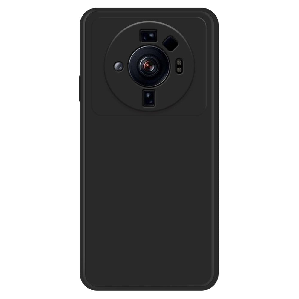 TPU-skal till Xiaomi 12S Ultra 5G, stötdämpande mikrofiberfoder, gummerat bakstycke med rak kant