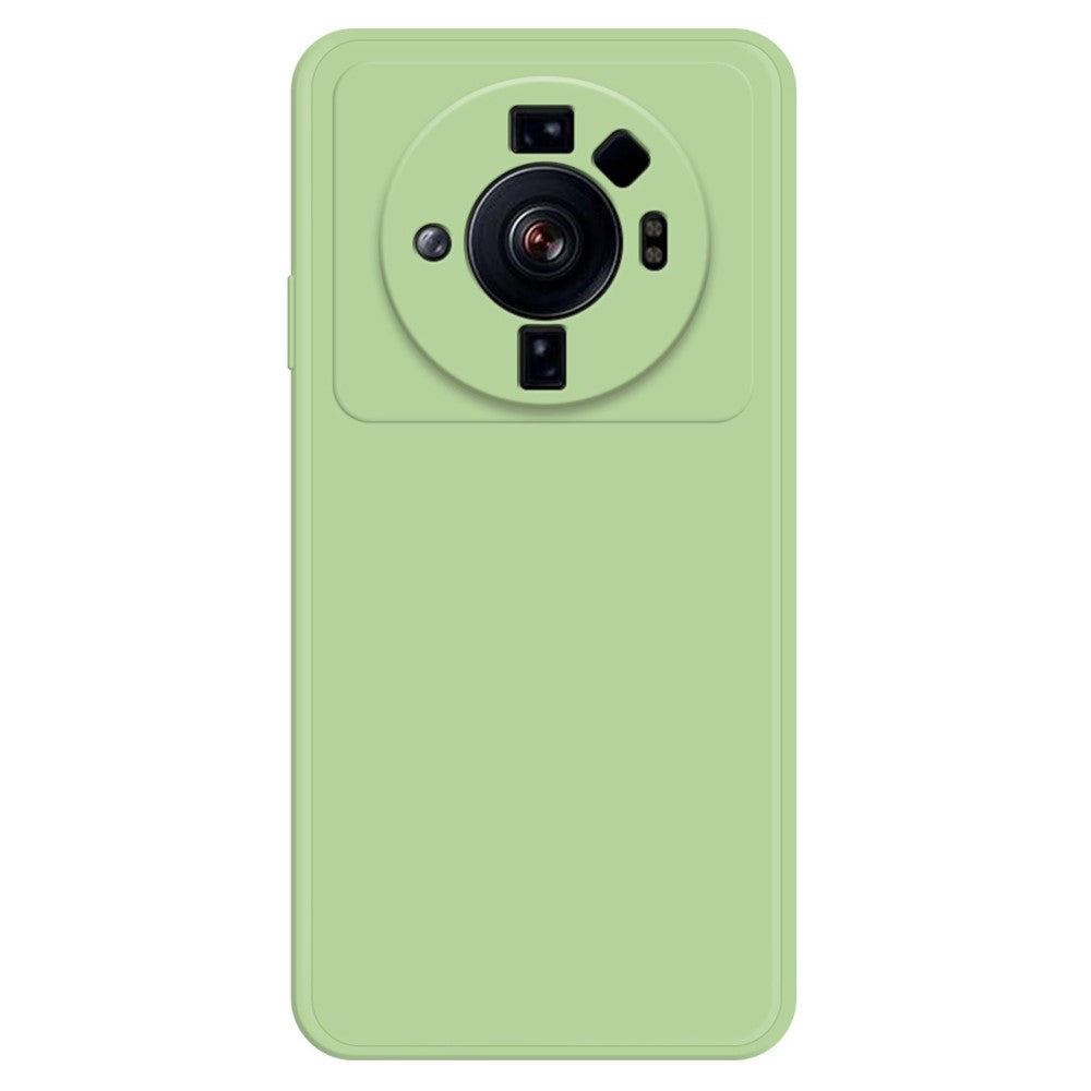 TPU-skal till Xiaomi 12S Ultra 5G, stötdämpande mikrofiberfoder, gummerat bakstycke med rak kant