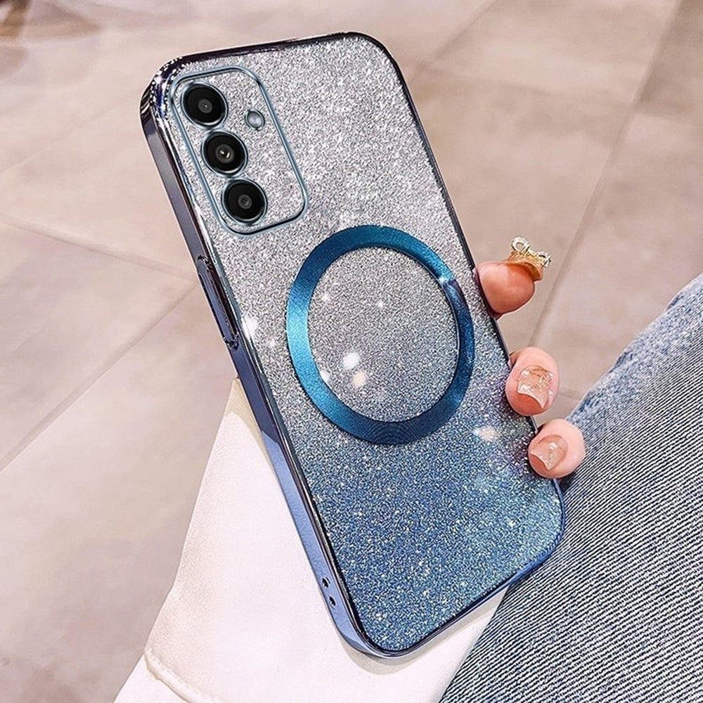 For Samsung Galaxy A26 5G Magnetic Case Electroplated Gradient Glitter TPU Phone Cover