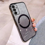For Samsung Galaxy A35 5G Magnetic Case Electroplated Gradient Glitter TPU Phone Cover