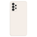 Til Samsung Galaxy A13 4G Lige Kant Gummieret TPU Anti-fald Cover Mikrofiberfor Beskyttende Etui