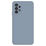 Til Samsung Galaxy A13 4G Lige Kant Gummieret TPU Anti-fald Cover Mikrofiberfor Beskyttende Etui