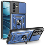 Til Samsung Galaxy A26 5G Cover med Slide Kameralåg PC+TPU Kickstand Telefoncover