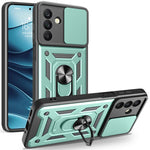 Samsung Galaxy A26 5G-skal med skjutbart kameralock PC+TPU-stativmobilskal