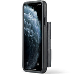 DG.MING M6 Series For iPhone 11 Pro Case Magnetic Wallet PU+PC+TPU Phone Cover