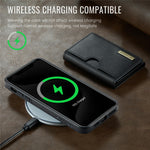 DG.MING M6 Series For iPhone 11 Pro Max Case Magnetic Wallet PU+PC+TPU Phone Cover