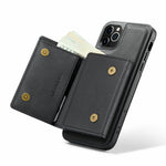 DG.MING M6 Series For iPhone 11 Pro Max Case Magnetic Wallet PU+PC+TPU Phone Cover