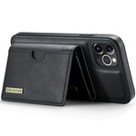 DG.MING M6 Series For iPhone 11 Pro Max Case Magnetic Wallet PU+PC+TPU Phone Cover