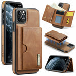 DG.MING M6 Series For iPhone 11 Pro Max Case Magnetic Wallet PU+PC+TPU Phone Cover