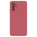 For Samsung Galaxy A32 5G / M32 5G Straight Edge Rubberized Flexible TPU Case Microfiber Lining Anti-Scratch Phone Protective Cover