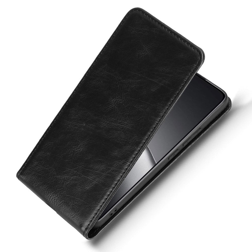 For Xiaomi 14T Case with Card Slot Magnetic Vertical Flip Leather Phone Cover