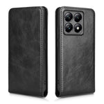 For Xiaomi 14T Case with Card Slot Magnetic Vertical Flip Leather Phone Cover