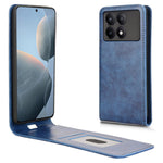 For Xiaomi Poco X6 Pro 5G  /  Redmi K70E 5G Case with Card Slot Magnetic Vertical Flip Leather Phone Cover