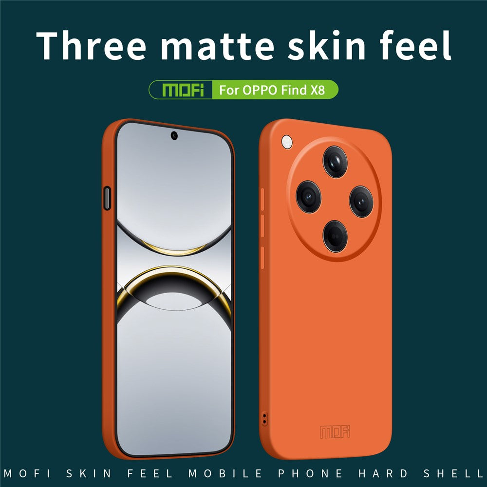 MOFI För Oppo Find X8 5G JK Qin-serien Skin-Touch Matt mobilskal Akryl+TPU Stötsäkert Skydd