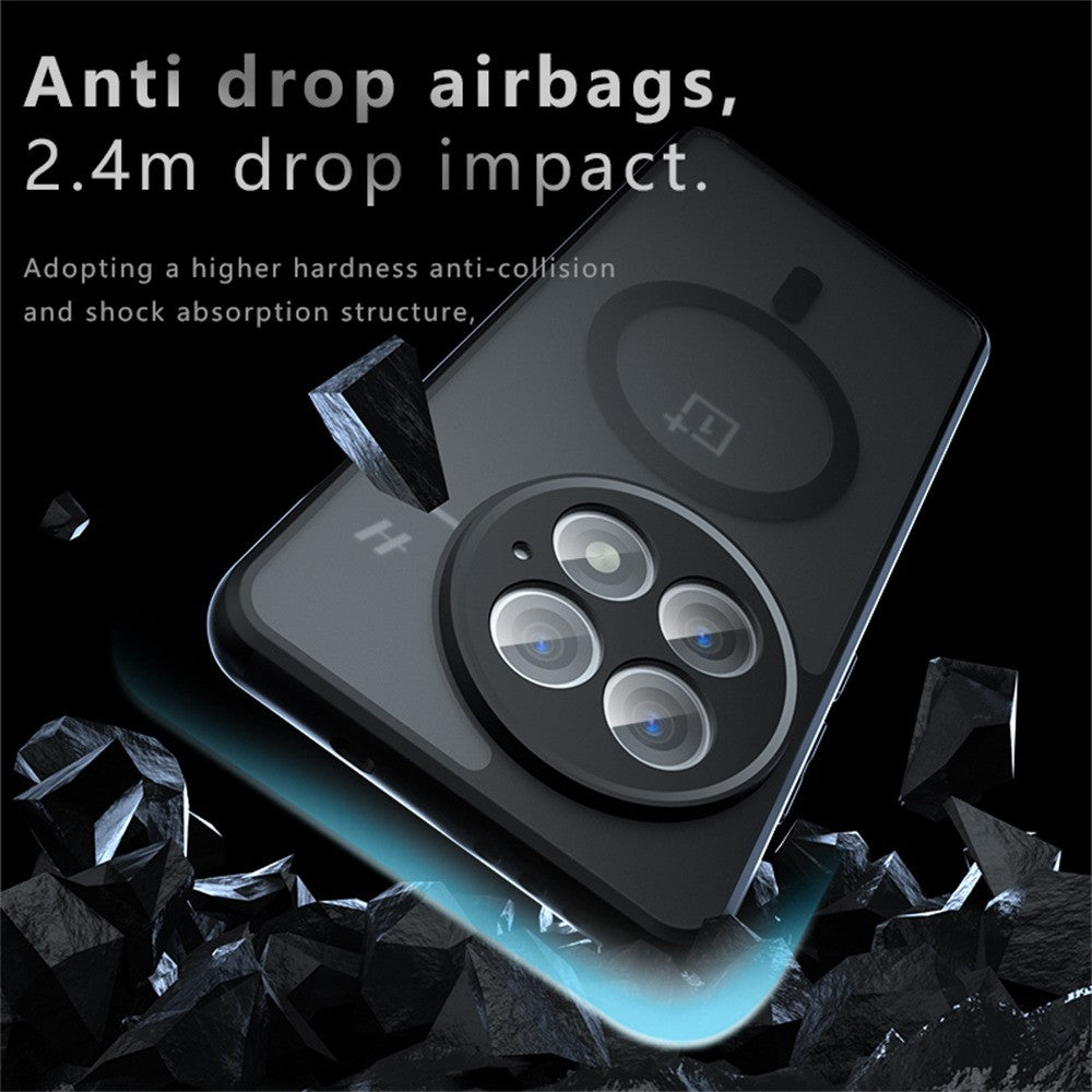 For OnePlus 13 Magnetic Case TPU+PC Matte Phone Cover