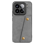 For Xiaomi 15 Case with Card Slots Kickstand Leather + TPU Phone Cover