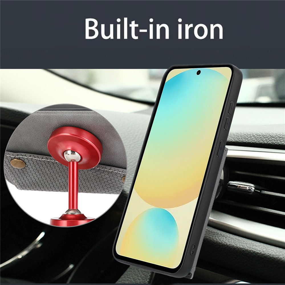 For Xiaomi 15 Case with Card Slots Kickstand Leather + TPU Phone Cover