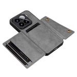 For Xiaomi 15 Case with Card Slots Kickstand Leather + TPU Phone Cover