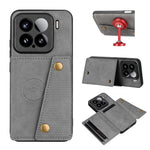For Xiaomi 15 Case with Card Slots Kickstand Leather + TPU Phone Cover