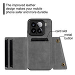 For Xiaomi 15 Case with Card Slots Kickstand Leather + TPU Phone Cover