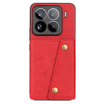 For Xiaomi 15 Pro Case with Card Slots Kickstand Leather + TPU Phone Cover