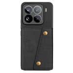 For Xiaomi 15 Pro Case with Card Slots Kickstand Leather + TPU Phone Cover