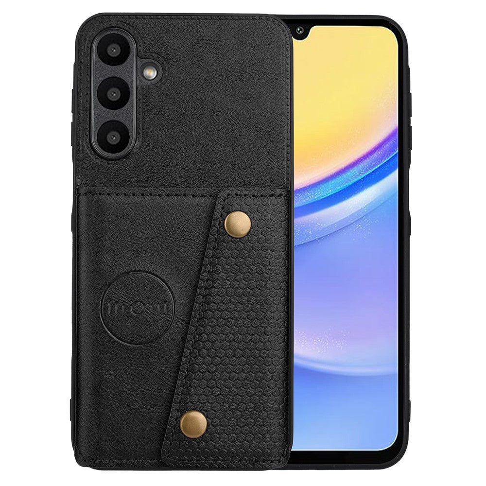 Til Samsung Galaxy A26 5G Etui med Kortlommer og Stander i Læder + TPU Telefoncover