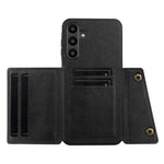 Til Samsung Galaxy A26 5G Etui med Kortlommer og Stander i Læder + TPU Telefoncover