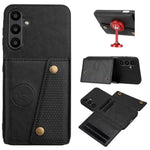 Til Samsung Galaxy A26 5G Etui med Kortlommer og Stander i Læder + TPU Telefoncover