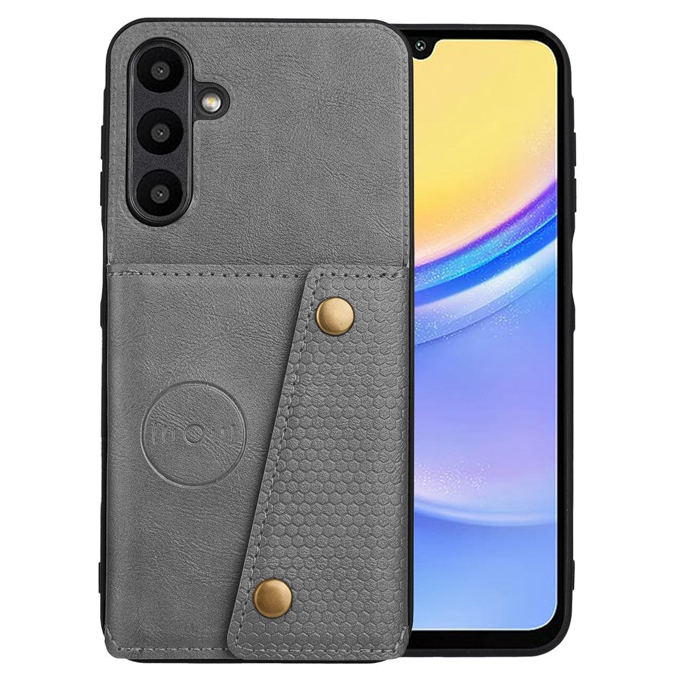 Til Samsung Galaxy A26 5G Etui med Kortlommer og Stander i Læder + TPU Telefoncover