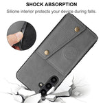For Samsung Galaxy A56 5G Case with Card Slots Kickstand Leather + TPU Phone Cover