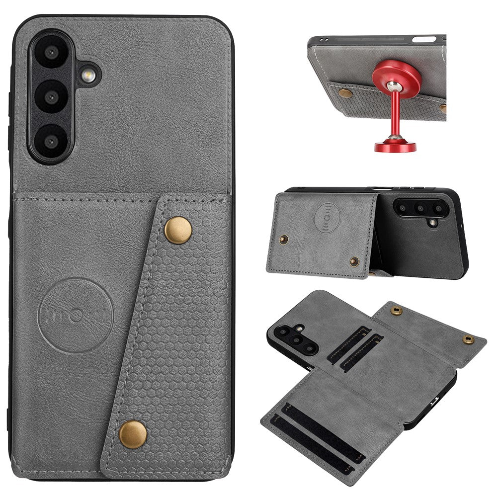 For Samsung Galaxy A56 5G Case with Card Slots Kickstand Leather + TPU Phone Cover