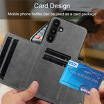 For Samsung Galaxy A56 5G Case with Card Slots Kickstand Leather + TPU Phone Cover