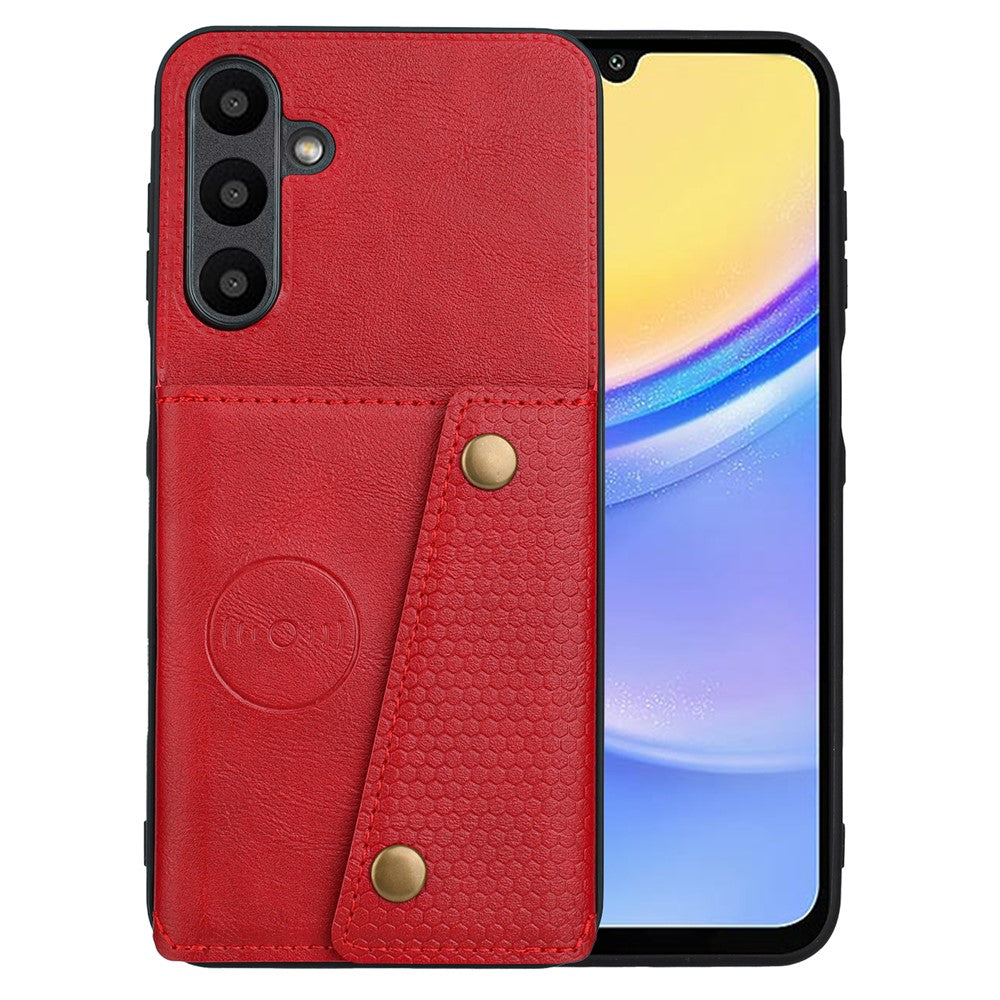 For Samsung Galaxy A56 5G Case with Card Slots Kickstand Leather + TPU Phone Cover