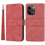 For Oppo Reno13 5G (Global) Case Wallet Skin-Touch Leather Imprinted Phone Cover