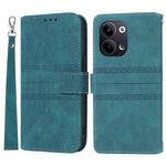 For Oppo Reno13 5G (Global) Case Wallet Skin-Touch Leather Imprinted Phone Cover