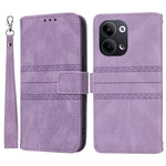 For Oppo Reno13 5G (Global) Case Wallet Skin-Touch Leather Imprinted Phone Cover