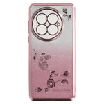 KADEM För OnePlus 13 Skal Ring Stativ TPU Blommor mobilskal Gradient Glitter