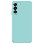 For Samsung Galaxy S22 5G Straight Edge Solid Color Rubberized TPU Case Microfiber Lining Phone Drop-Proof Back Cover