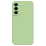 For Samsung Galaxy S22 5G Straight Edge Solid Color Rubberized TPU Case Microfiber Lining Phone Drop-Proof Back Cover
